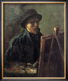 Self-Portrait with Dark Felt Hat in Front of the Easel