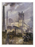 Preston, Lancashire: Horrockses Crewdson and Co. Centenary Cotton Mills, on a Rainy Day