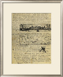 Sketch of Summer Evening in Arles in a Letter to Emile Bernard