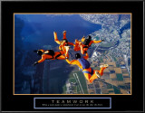 Buy Teamwork: Skydivers at AllPosters.com