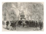 The Grave of Charles Dickens, Westminster Abbey, 1870