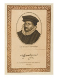 Sir Thomas Bromley Statesman, Lord Chancellor with His Autograph