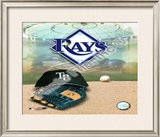 2008 Tampa Bay Rays Team Logo Framed Photographic Print