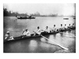 The Inter-Varsity Boat-Race: the Crews at Practice Giclee Print