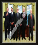 Buy G.W. Bush w/President-elect Barack Obama & Presidents Clinton, Carter, & Bush Sr. in Oval Office. at AllPosters.com