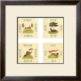 Four Woodland Animals