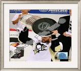 Sergei Gonchar Game 7 - 2008-09 NHL Stanley Cup Finals With Trophy