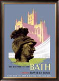 Buy The Historic City of Bath, BR (WR) Poster, 1958 at AllPosters.com