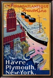 Buy Transatlantique, French Line, Paris-Havre-New York at AllPosters.com