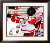 Henrik Zetterberg with the Stanley Cup Game 6 of the 2008 NHL Stanley Cup Finals; #27