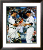 Jorge Posada congratulates Mariano Rivera
