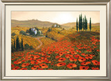 Hills of Tuscany II Framed Art Print