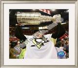 Evgeni Malkin Game 7 - 2008-09 NHL Stanley Cup Finals With Trophy