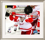 Henrik Zetterberg with the Stanley Cup Game 6 of the 2008 NHL Stanley Cup Finals; #27