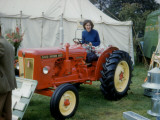 Young Woman on a Red Tractor, Shropshire