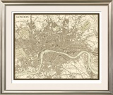 Sepia Map of London