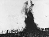 The Destruction of Barbed Wire, Smashed by Exploding Trench Mortars Photographic Print