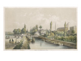 Unloading a Barge on the Canal at Lille, in Northern France, Beside the Jardin Botanique
