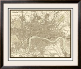 Sepia Map of London