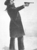 William F. Cody (Buffalo Bill) with His New Gun