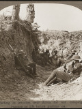 Waiting in Trenches WWI Photographic Print