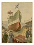 This Warship for the Russian Navy Is Built in France, and Launched at Toulon