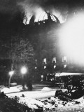 The Reichstag Fire in Berlin, Germany in February 1933