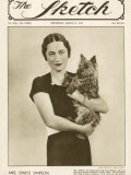The Sketch Front Cover: Mrs Ernest Simpson