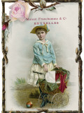 A Girl with a Doll-Less Doll's Pram
