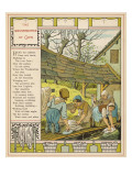 Washerwives' of Caen, Normandie (France) Washing their Clothes at the Communal Lavoir