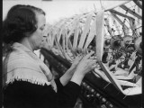 A Woman Working in a Silk and Rayon Mill, Burnley, Lancashire, Britain