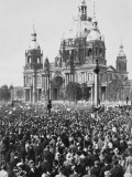 A Rally of Workers in Front of the Berliner Dom in Berlin Germany in 1933