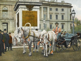 Russian Troika with White Horses