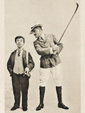 Golfer and His Caddy
