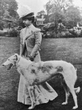 Her Grace the Duchess of Newcastle and Her Borzoi