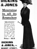 Dickins and Jones Advertisement for Mourning Clothes
