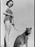 Gene Tierney and Leopard