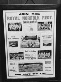 Royal Norfolk Regiment Recruiting Poster at a Recruitment Centre During World War Ii Photographic Print
