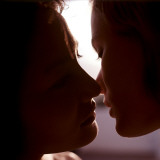 Retro Intimate Couple, Female, Embrace, Embracing, Lesbians