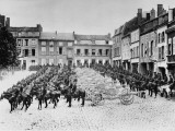 French Artillery with 75Mm Mortars Drawn Up in a Line During World War I
