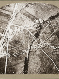 An Aerial Photograph of Dry Trenches and Shell Craters Photographic Print