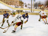 Ice Hockey: Canada Beating USA 2-1 at Lake Placid
