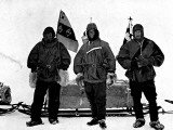 Lt. Shackleton, Captain Scott and Dr. Wilson, Antarctica