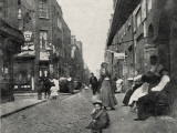 People Sitting on Street, Whitechapel, East London