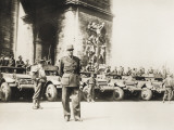 General Koenig with General Leclerc's Troops at the Triumpha
