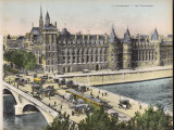 La Conciergerie, with the Pont Au Change Full of Traffic