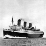 Photograph of the R.M.S. 'Queen Mary' on Sea Trials, Prior to Her Maiden Voyage, May 1936