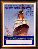 Buy Transatlantique, Vapores Correos Franceses at AllPosters.com
