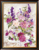 Peonies and Delphinium
