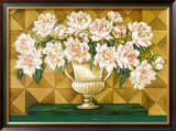 White Blooms Framed Art Print